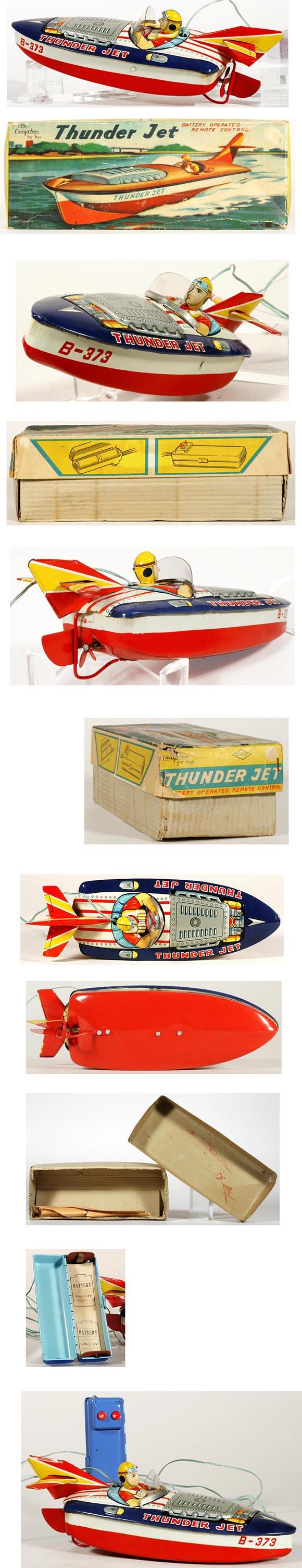 c.1957 Bandai, Thunder Jet Speed Boat in Original Box